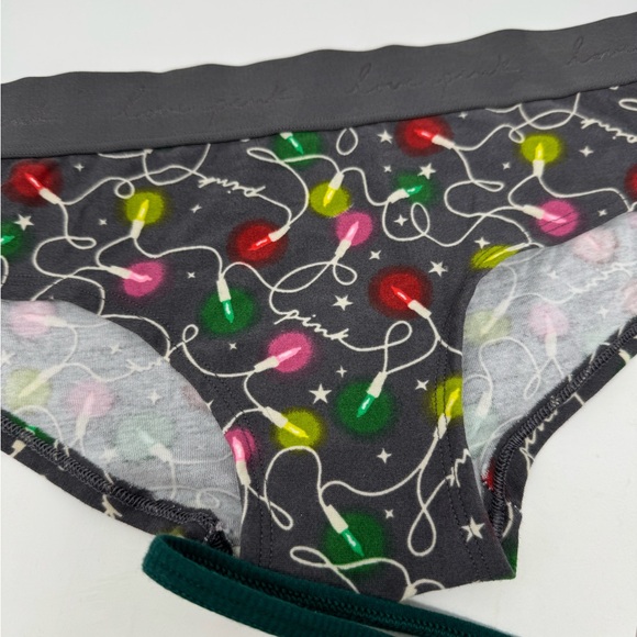 NWOT Bundle of 3 Holiday Pattern Pink Undies - Picture 4 of 7